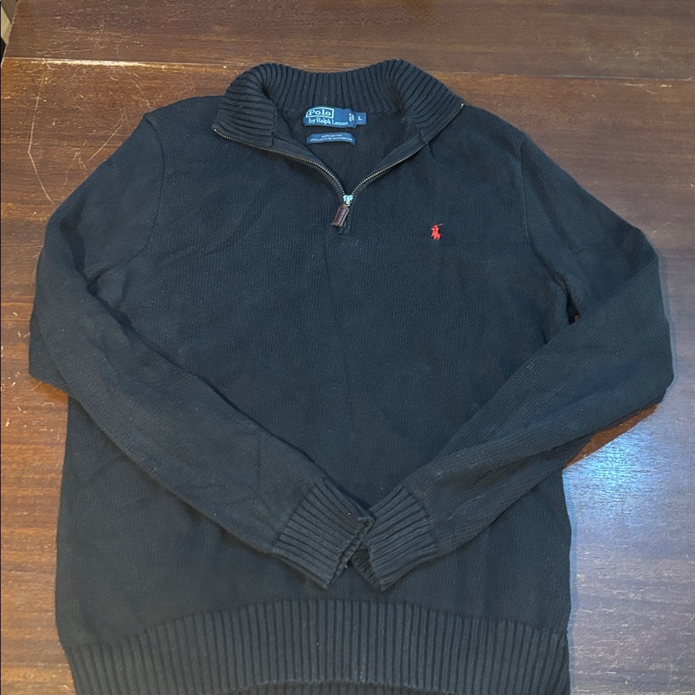Ralph Lauren Black Cotton Sweater